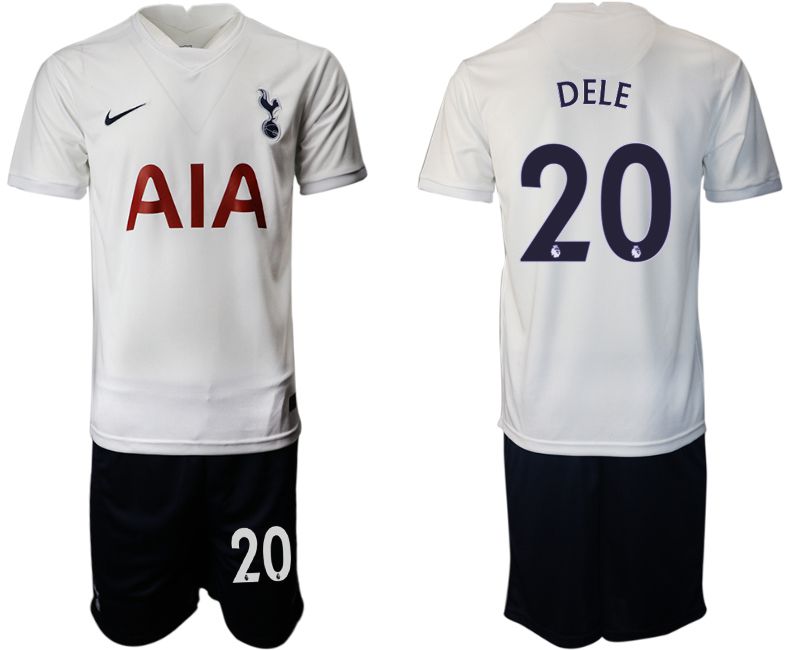 Men 2021-2022 Club Tottenham home white #20 Nike Soccer Jersey->tottenham jersey->Soccer Club Jersey